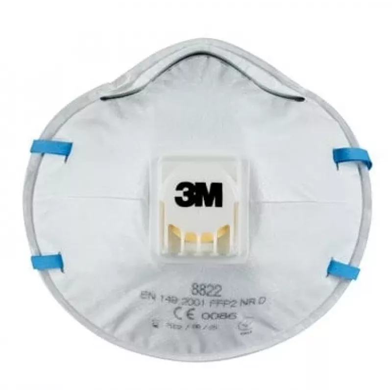 3M Cool Flow 8822 FFP2 NR D Einweg-Atemschutzmasken, 5 Stück (8822PRO5)