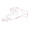 Projektorhalterung Multibrackets M Projector Mount Short Throw Deluxe 300-700 Medium Wandhalterung 25 kg Weiß