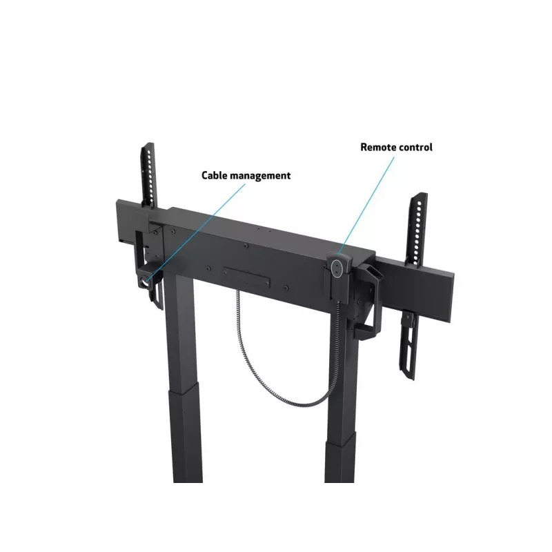 Multibrackets M Motorisierter Bodenständer 60kg Schwarz Max. Gewicht 60kg Min. Bildschirm 94cm Max. Bildschirm 2,29m
