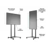 Multibrackets M Motorisierter Bodenständer 60kg Schwarz Max. Gewicht 60kg Min. Bildschirm 94cm Max. Bildschirm 2,29m