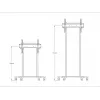 Multibrackets M Motorisierter Bodenständer 60kg Schwarz Max. Gewicht 60kg Min. Bildschirm 94cm Max. Bildschirm 2,29m