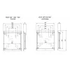 Multibrackets M VESA Wallmount Flip 200/300/400 Maximale Tragfähigkeit 50 kg Minimale Bildschirmgröße 127 cm Maximale Bildschirmgröße 2,41 m