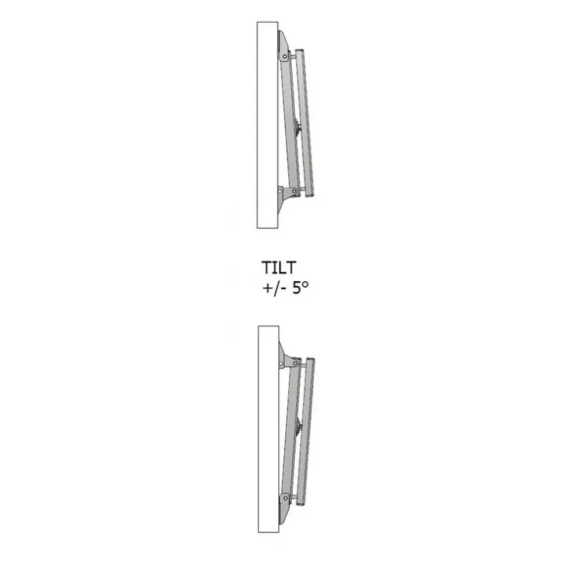 Multibrackets M VESA Wallmount Flip 200/300/400 Maximale Tragfähigkeit 50 kg Minimale Bildschirmgröße 127 cm Maximale Bildschirmgröße 2,41 m