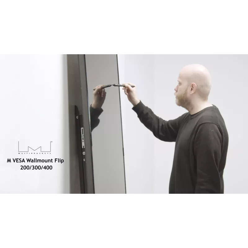 Multibrackets M VESA Wallmount Flip 200/300/400 Maximale Tragfähigkeit 50 kg Minimale Bildschirmgröße 127 cm Maximale Bildschirmgröße 2,41 m