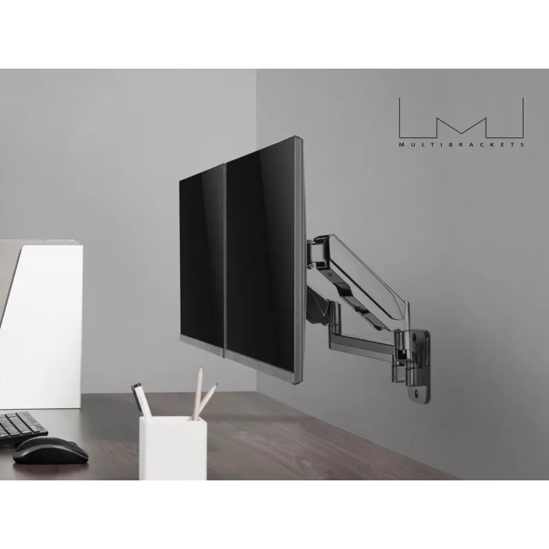 Multibrackets M Monitorhalterung Wand Basic Dual 16 kg 17-32 Zoll Schwarz