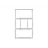 Gehäuse-Wandhalterung MULTIBRACKETS M Pro Series für 55-Zoll-Displays, schlank Medium, Weiß, Stahl, 1360×87×860 mm, Quer-/Hochformat