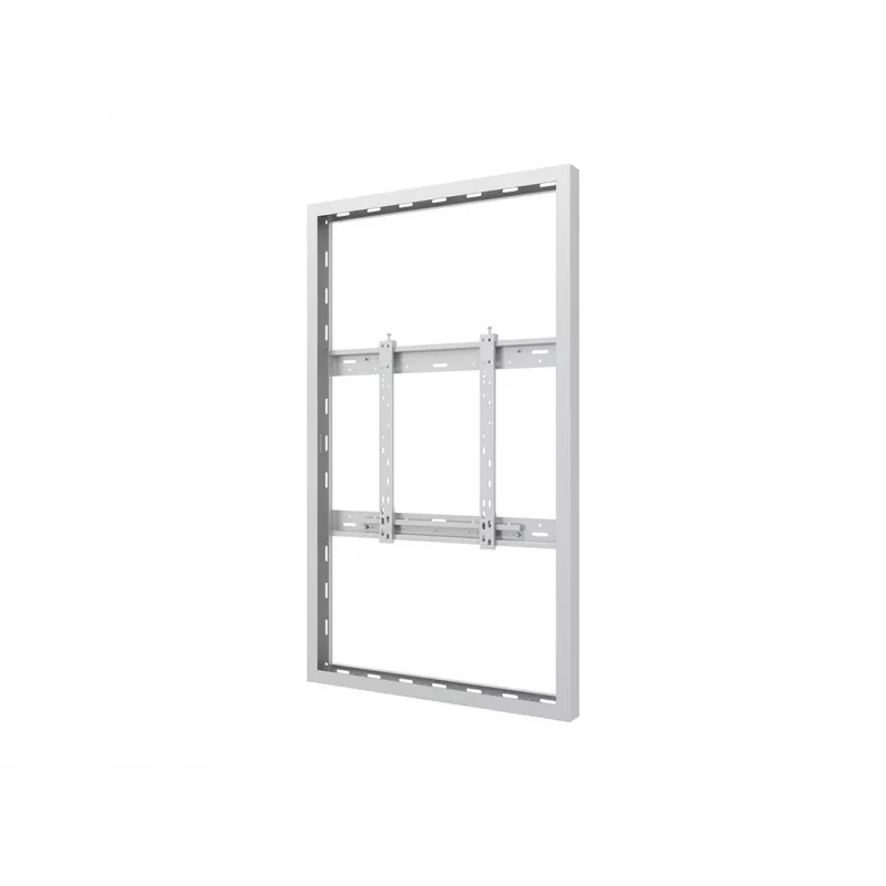 Gehäuse-Wandhalterung MULTIBRACKETS M Pro Series für 55-Zoll-Displays, schlank Medium, Weiß, Stahl, 1360×87×860 mm, Quer-/Hochformat