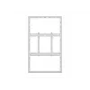 Gehäuse-Wandhalterung MULTIBRACKETS M Pro Series für 55-Zoll-Displays, schlank Medium, Weiß, Stahl, 1360×87×860 mm, Quer-/Hochformat