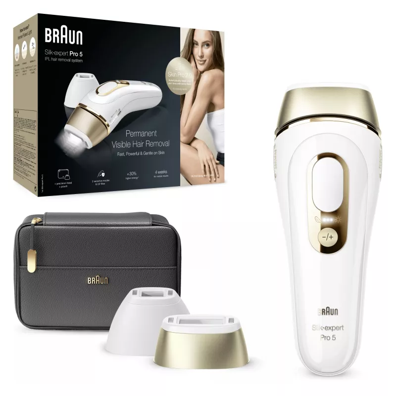 Braun Silk-expert Pro Silk·expert Pro 5 PL5140 Intense pulsed light (IPL) Gold, Weiß