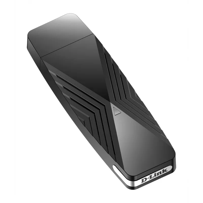D-Link AX1800 Wi-Fi USB Adapter, Wireless, USB, WLAN, Wi-Fi 6 (802.11ax), 1800 Mbit/s, Schwarz