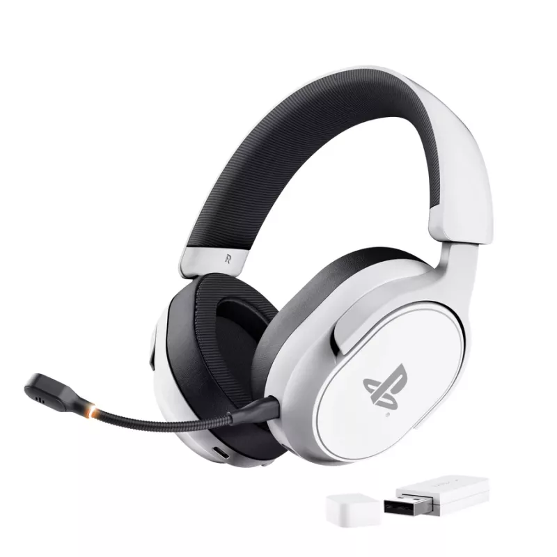 Trust GXT 499 Forta Headset Kabelgebunden & Kabellos Kopfband Gaming Weiß