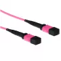 ACT 10 Meter Multimode 50/125 OM4 LWL-Patchkabel Polarität A mit MTP Female-Steckern
