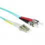 ACT 1 Meter LSZH Multimode 50/125 OM3 Glasfaser-Patchkabel Duplex mit LC- und ST-Steckern