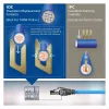 ACT Blau 60 Meter S/FTP CAT6A B2ca PoE++ 100W solides vorkonfektioniertes Installationskabel, RJ45 Stecker – Stecker