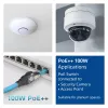 ACT Blue 65 Meter S/FTP CAT6A B2ca PoE++ 100W solides vorkonfektioniertes Installationskabel, RJ45 Stecker – Stecker
