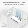 ACT Blau 75 Meter S/FTP CAT6A B2ca PoE++ 100W solides vorkonfektioniertes Installationskabel, RJ45 Stecker – Stecker