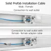 ACT Blau 30 Meter S/FTP CAT6A B2ca PoE++ 100W feste vorkonfektionierte Installationsleitung, RJ45 Stecker – Buchse