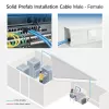 ACT CAT6A S/FTP B2ca PoE++ 100W solides vorkonfektioniertes Installationskabel mit RJ45 Stecker–Buchse, 55 m (FB0155)