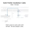 ACT CAT6A S/FTP B2ca PoE++ 100W solide vorkonfektionierte Installationskabel FB0175