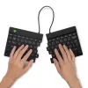 R-Go Tools Ergonomische Tastatur R-Go Split Break mit Pausensoftware, ergonomische geteilte Tastatur, QWERTY (NORDISCH), Bluetooth, schwarz