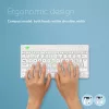 R-Go Tools Ergonomische Tastatur R-Go Compact Break, kompakte Tastatur mit Pausensoftware, QWERTZ (CH), Bluetooth, Weiß