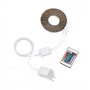 Philips LED-Lichtband 15 m RGB Komplettset mit Fernbedienung, dimmbar, 230 V