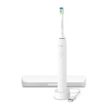Elektrische Schallzahnbürste Philips 3100 Series HX4033/21 — wiederaufladbar, Li‑Ion-Akku, Daily Care-Modus, 1 Handstück & 1 Bürstenkopf