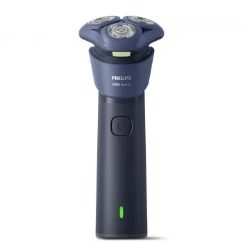 Rotationsrasierer Philips 2000 Series S2885/00 – 3‑Kopf, NiMH‑Akku, Nass‑ & Trockenrasur, blau