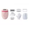 Philips Satinelle Essential BRE285/00 kabelgebundener Epilierer, weiß/rosa