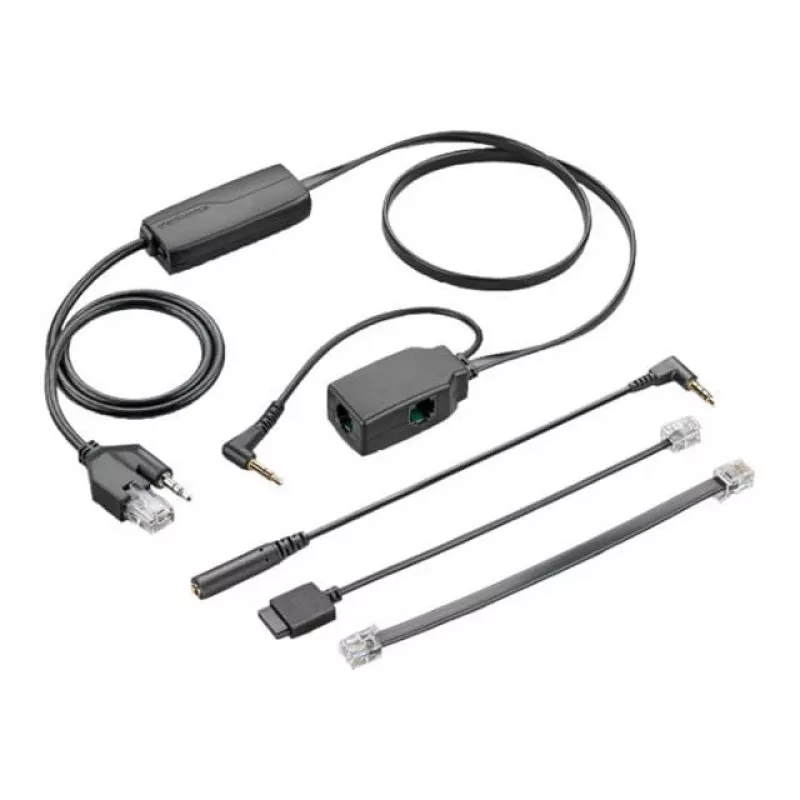 Elektronischer Hookswitch POLY APA-24 ALCATEL Schwarz Stecker