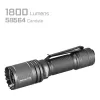 AceBeam P16 Wiederaufladbare LED-Taschenlampe 1000 Lumen Grau