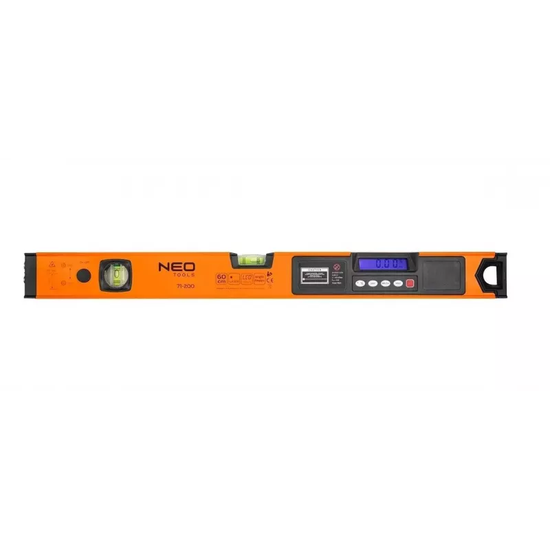 Neo Tools Wasserwaage mit elektronischer Anzeige und Laserpointer 60 cm