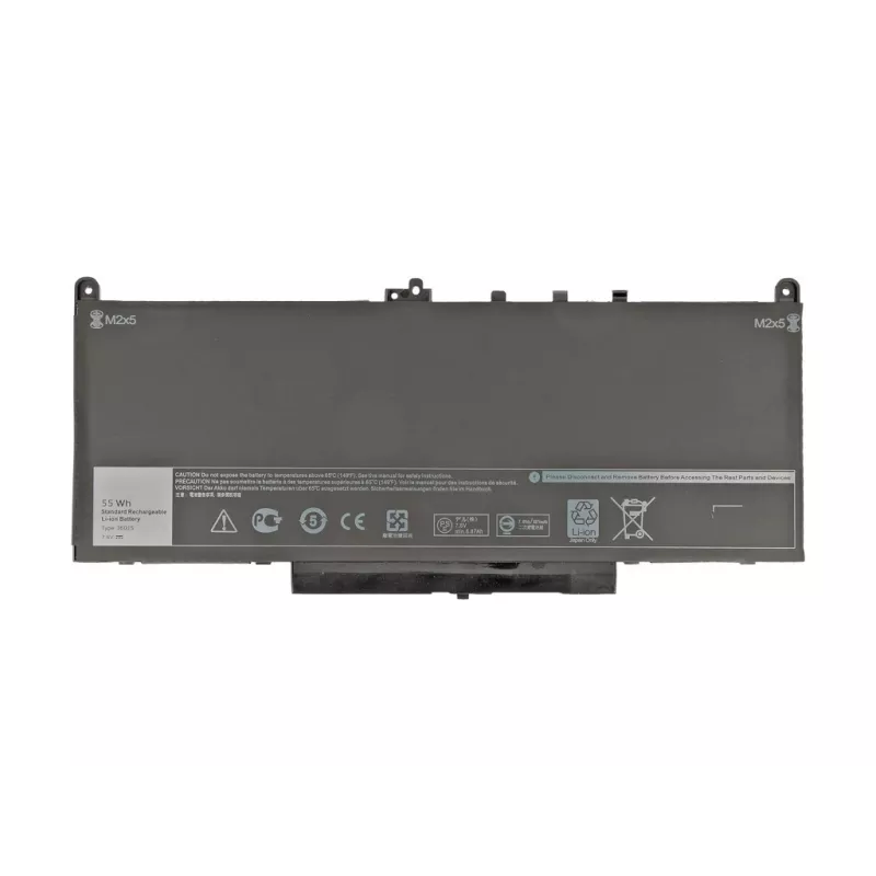 Mitsu Akku für Dell Latitude E7270, E7470, 7200 mAh (55 Wh)