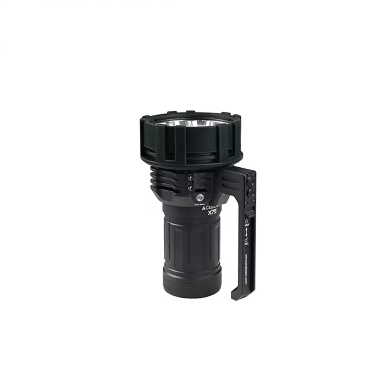 Taschenlampe AceBeam X75 70.2 6500K Schwarz — tragbare LED-Taschenlampe, 6500K Farbtemperatur