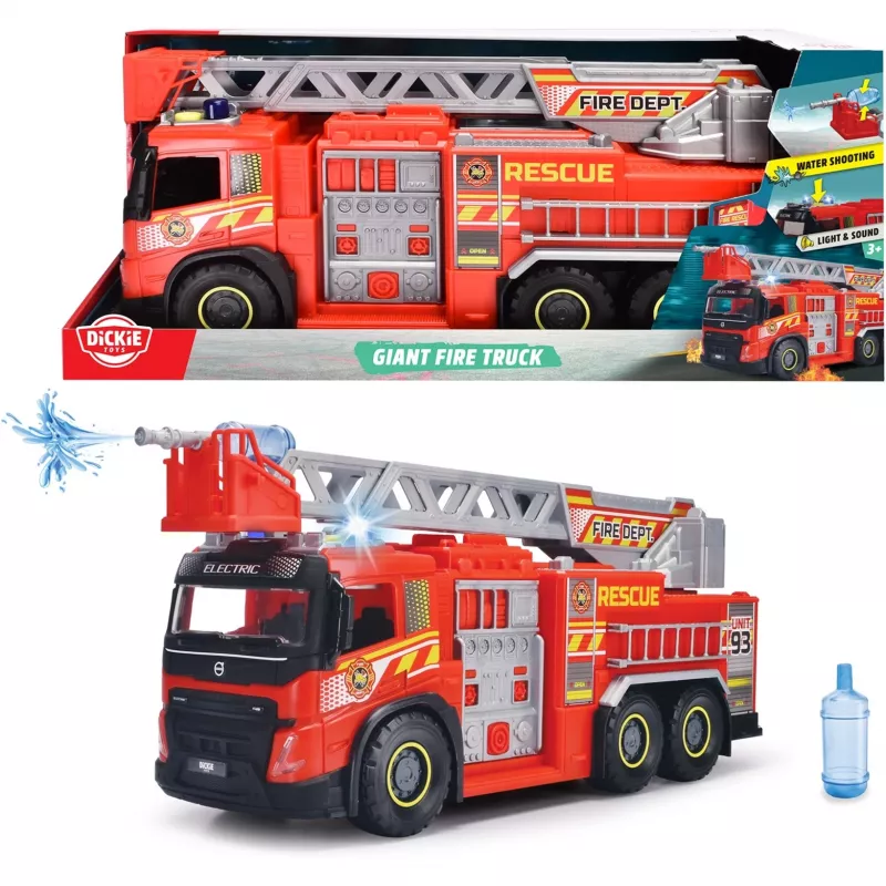 Spielzeug-Feuerwehr Simba-Dickie Giant Fire Truck 203719031 mit beweglichen Teilen