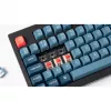 V5 Max, Gaming-Tastatur schwarz/blau-grau, DE-Layout, Gateron Jupiter Banana, Hot-Swap, RGB