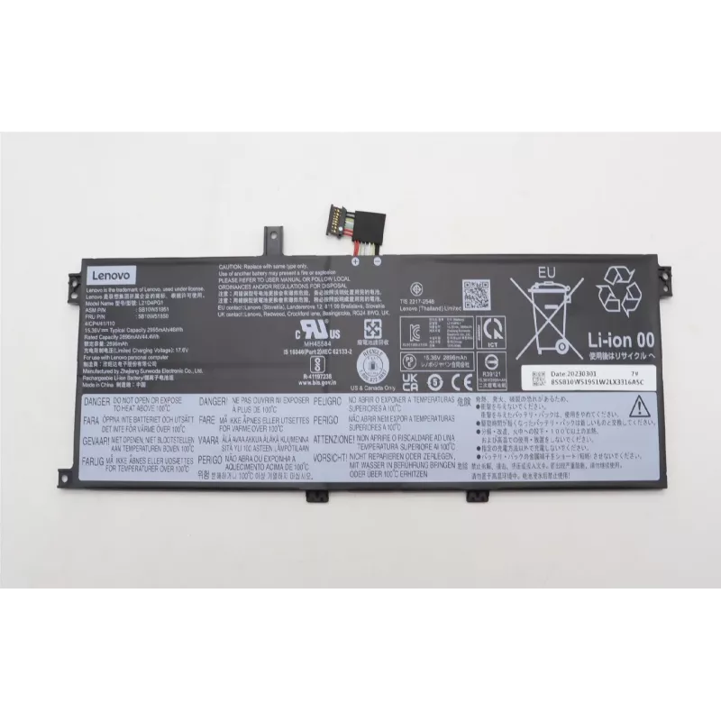 Interner Laptop-Akku Lenovo 46Wh, 4-Zellen, kompatibler Ersatz