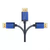 Video-Kabel-Adapter Alcasa 4860-SF030B 3m DisplayPort HDMI Schwarz Blau