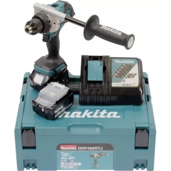 Akkubohrschrauber Makita DDF492RTJ 18V mit zwei Akkus