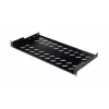 Rack-Einlegeboden EQUIP Fester Einlegeboden 19 Zoll, 1HE, 400 mm Tiefe, schwarz, 485 mm Breite