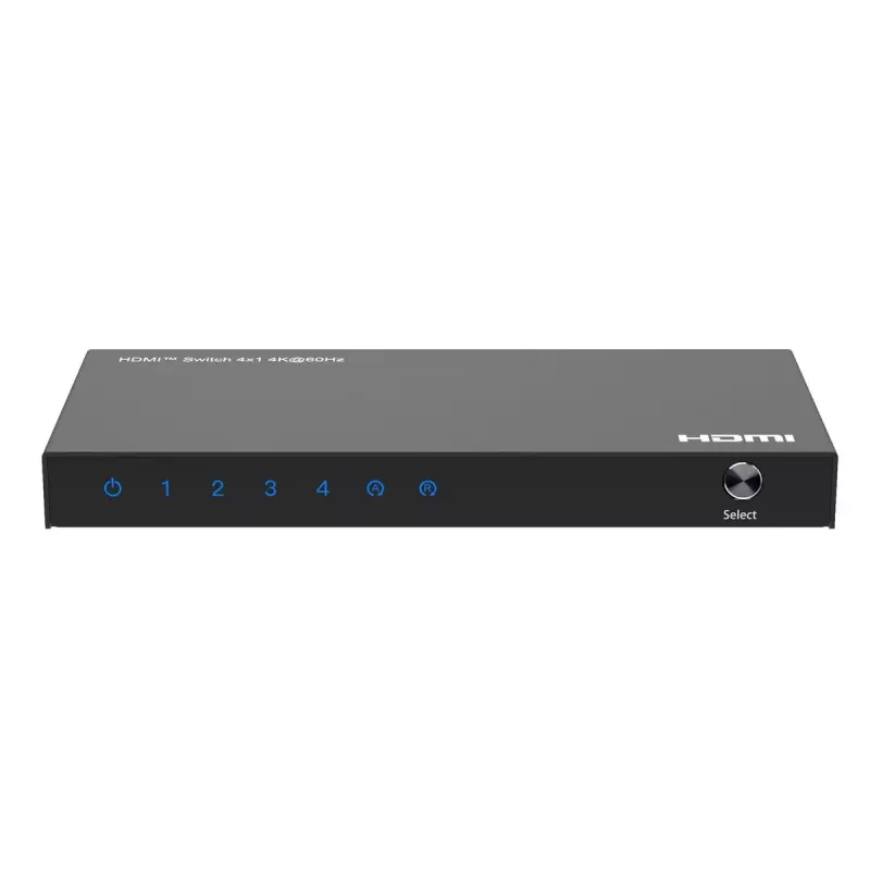 Videoswitch MicroConnect MC-HDMISWITCH0401-4K 4K 60Hz Metall Schwarz