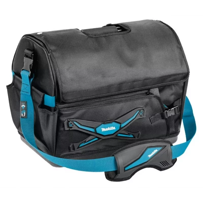 Makita Werkzeugkoffer E-05446 Schwarz, Blau Kunststoff, Polyester, Stahl