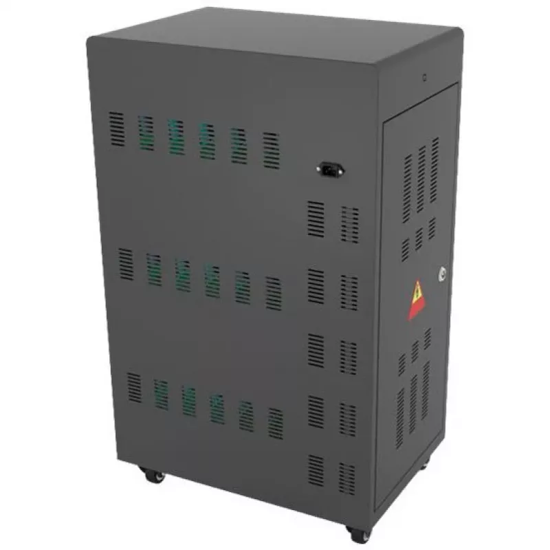 Tragbarer Gerätemanagementwagen Alcasa PCT01-A30S Schwarz USB 2,4A