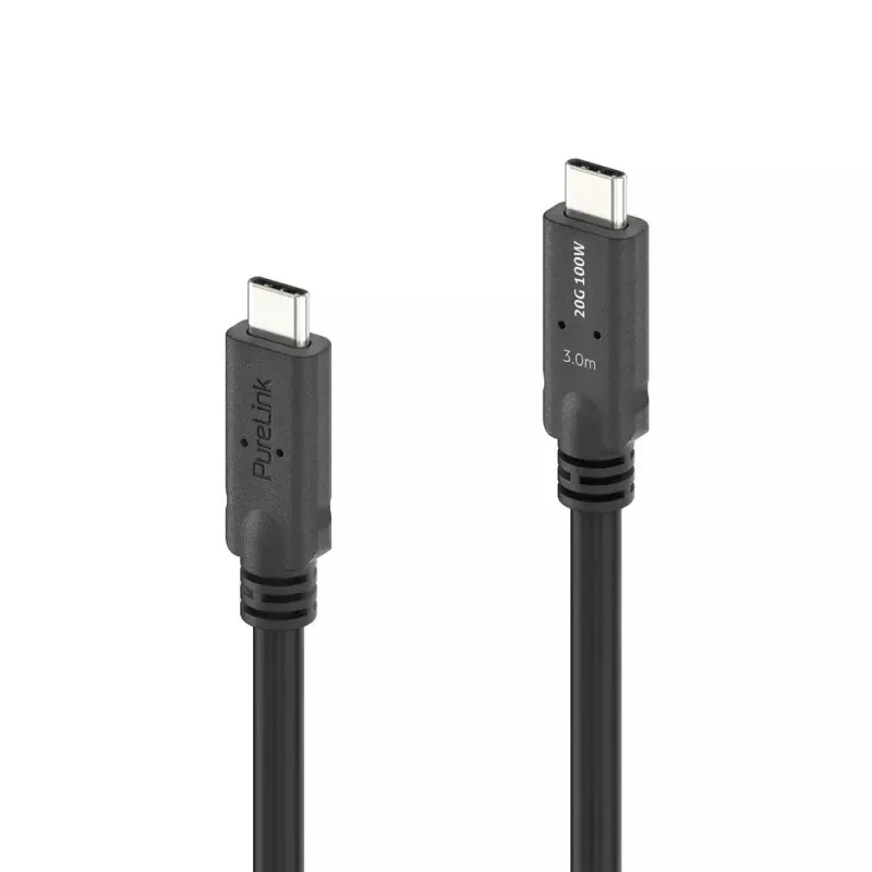 USB4 Gen 2x2 Kabel PureLink PI6600-030 USB‑C auf USB‑C 3 m, 20 Gbit/s, magnetisch geschirmt, schwarz