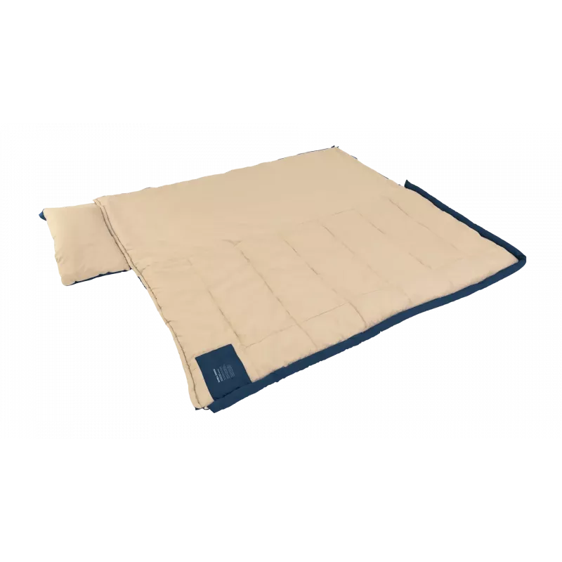 Schlafsack Outwell Contour Lux 190 cm, synthetisch, Reißverschluss links, tiefblau