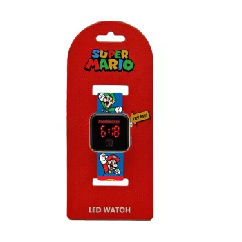 Kids Euroswan digitale LED-Uhr Super Mario GSM4236 mit Kalender