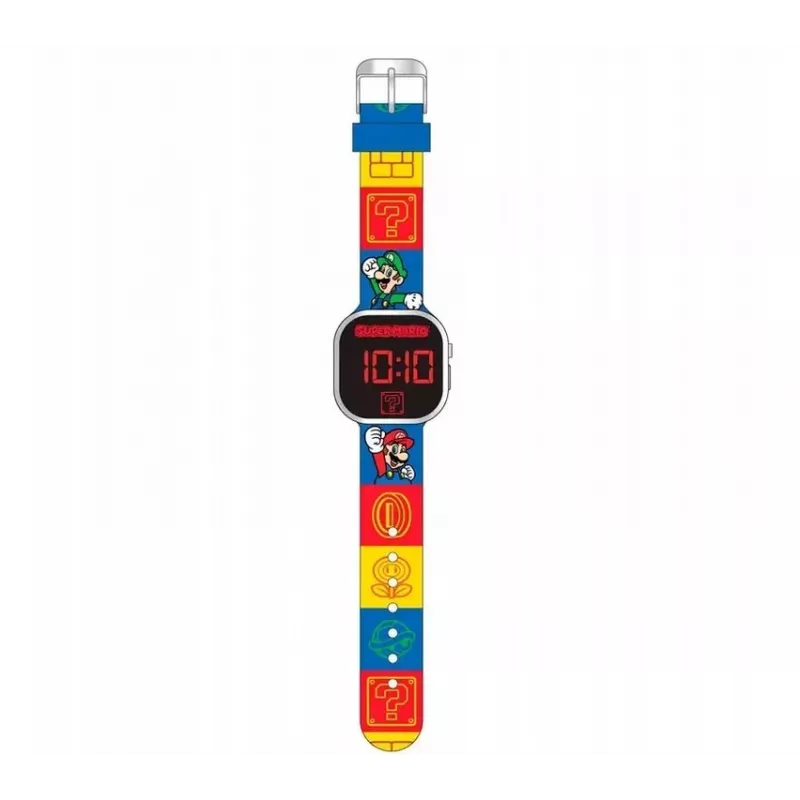 Kids Euroswan digitale LED-Uhr Super Mario GSM4236 mit Kalender
