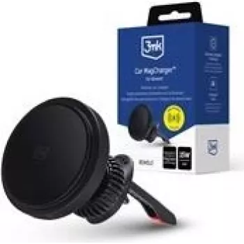 Magnetische Autohalterung 3MK Car MagCharger – magnetische Handyhalterung fürs Auto, universelles kabelloses Ladegerät kompatibel mit MagSafe-fähigen Geräten