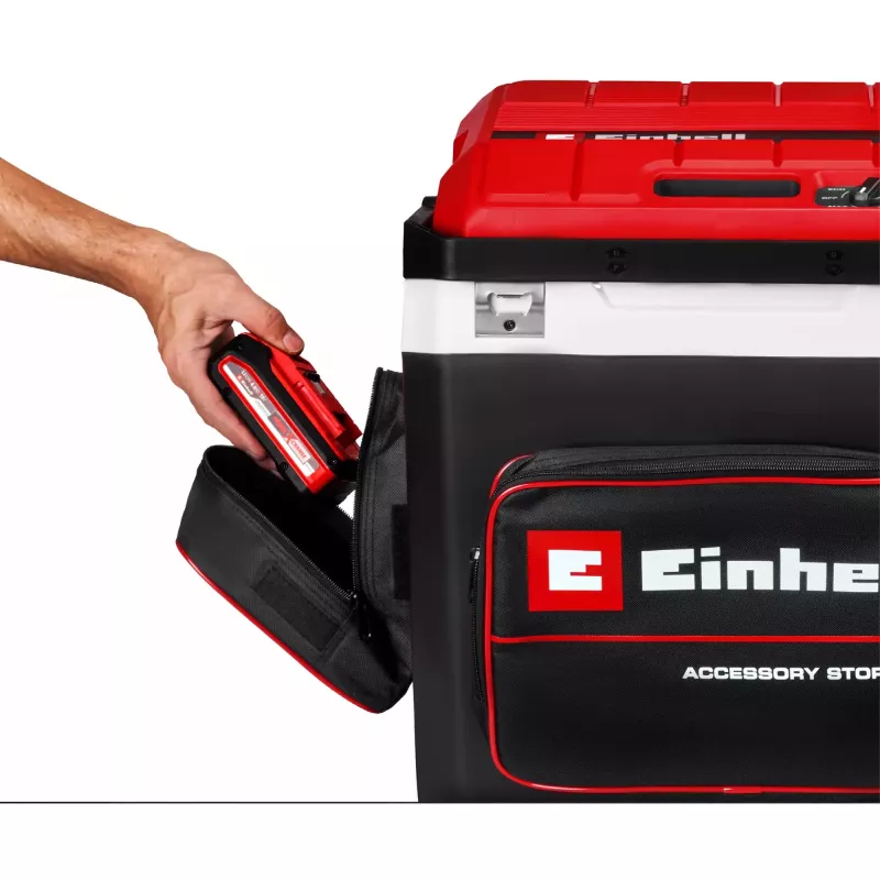 Kühlbox Einhell TE-COL 18/27 Li‑Solo 27 L batteriebetrieben/elektrisch, Kühlung 20–60 °C, Fronttasche