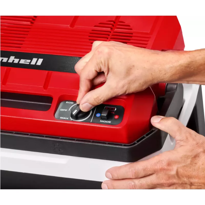 Kühlbox Einhell TE-COL 18/27 Li‑Solo 27 L batteriebetrieben/elektrisch, Kühlung 20–60 °C, Fronttasche